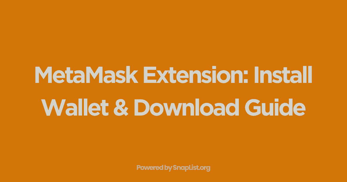 MetaMask Extension